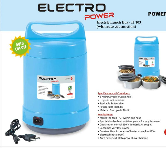 Electro Power: Electric Lunch box with Auto-cut function