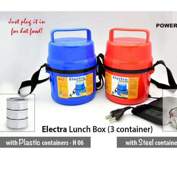 Electra Lunch Box Plastic- 3 Container