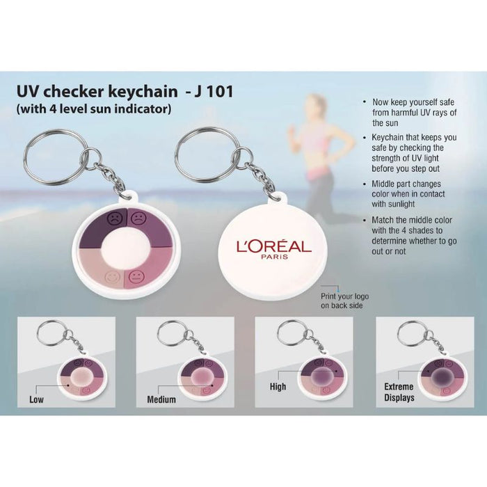 UV checker keychain (4 level indicator)