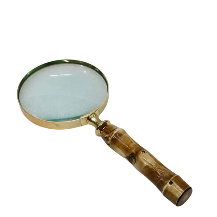 Magnifying Glass with Resin Handle in Gold Finish