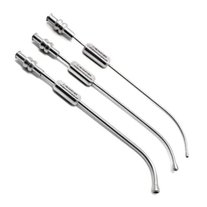 Silver Stainless Steel Suction Cannula