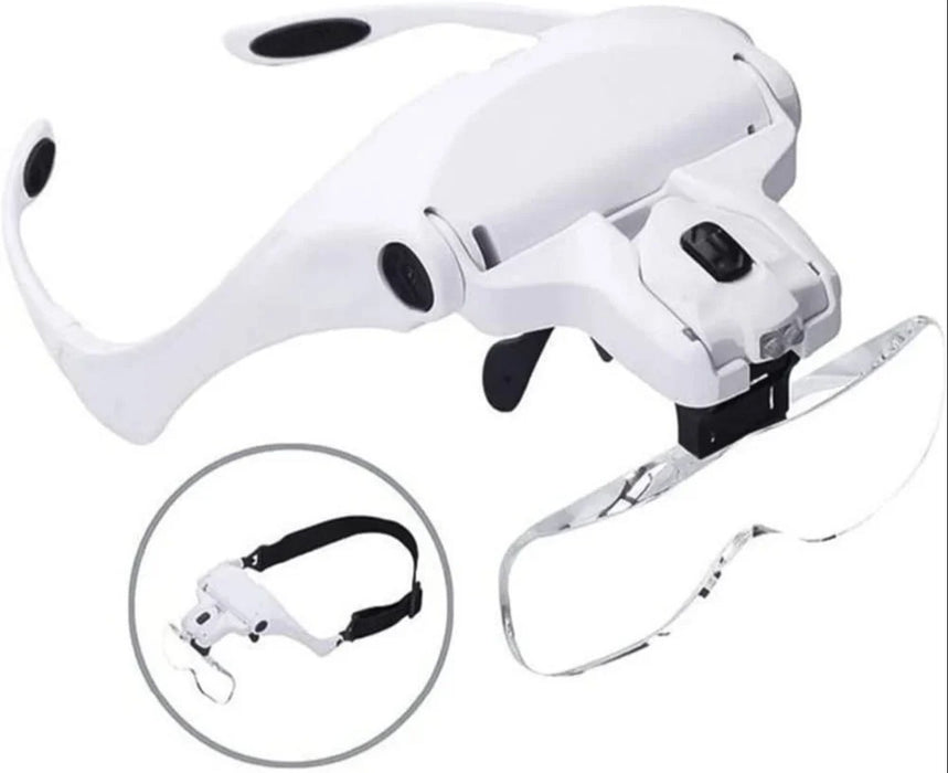 Headband Magnifier LED Illuminated Head Magnifying Glasses