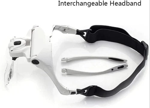 Headband Magnifier LED Illuminated Head Magnifying Glasses